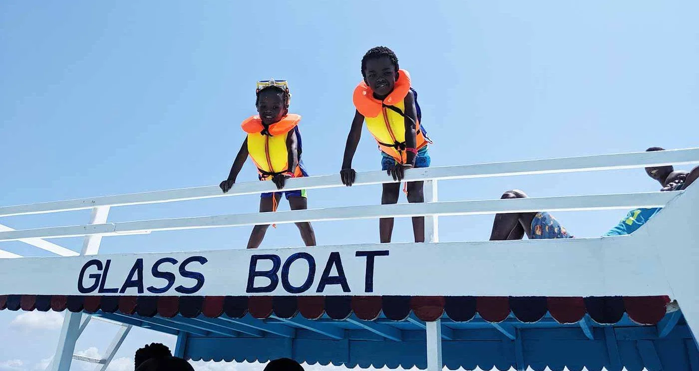 Wasini Island with Kids and Glass Boats for Non Swimmers